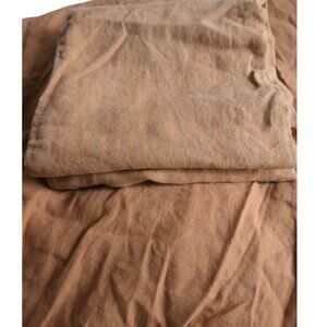 Bed Threads-Rust french flax linen fitted sheet and 2 pillowcases-Size: King-EUC